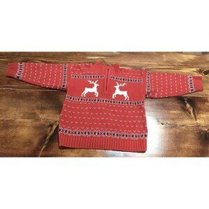 Vintage Boys 3T Goodland Of Philadelphia Red Reindeer Sweater 🎄